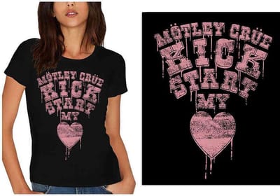 Motley Crue - Kick Start My Heart Dames T-shirt - M - Zwart