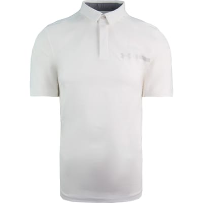 Under Armour HeatGear Perpetual Woven Golf Poloshirt Heren Crème Top 1306301 100