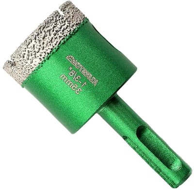 Diamantboor - Kernboor - Tegels Boren - Vacuüm Gesoldeerd - 35mm SDS-Plus - Groen