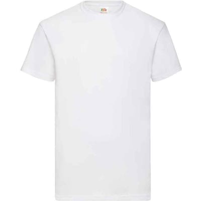 Fruit of the Loom Heren Valueweight T-Shirt (Wit)