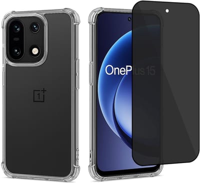 ChiGuard Hoesje & Privacy Screenprotector geschikt voor OnePlus 15 Hoesje Screenprotector - Privé - Gehard Glas Cover