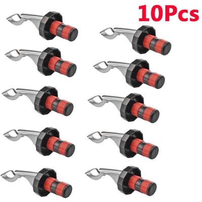 1-10 stuks Druk Wijnstopper Vacuüm Verzegelde Plug Wijnflesstopper Wijn Bewaar Dop Barware Keukengereedschap Wijnflesstopper