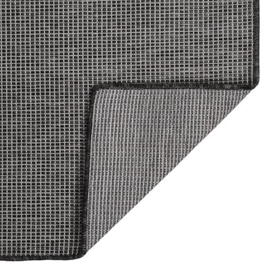vidaXL - Buitenkleed - platgeweven - 160x230 - cm - grijs