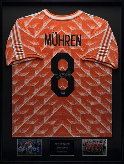 Arnold Mühren Nederland 1988 ingelijst thuis shirt