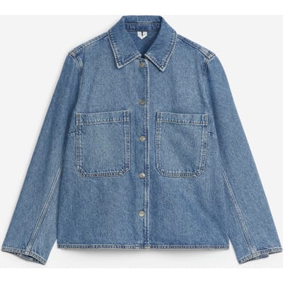 ARKET Iola Denim Shirt Blue Size: 44 | Button-Down Shirts Outlet | Dames | Blauw