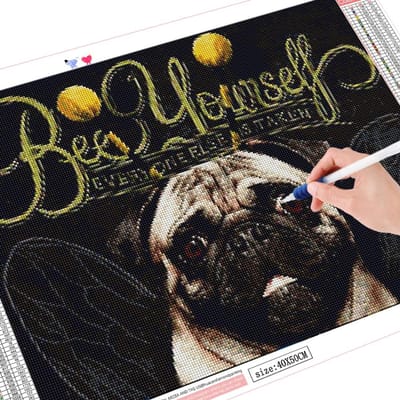 5D Diamond schilderij volledige ronde hond Diamond Art borduurwerk nieuwe aankomst mozaïek dier 20X30CM gray