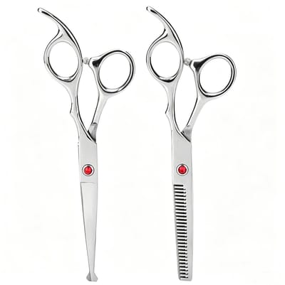 Dailygoods - Professionele Haarschaar Set - Uitdunnende Schaar en Knip Schaar voor Kinderen