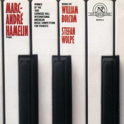 Marc-André Hamelin - Works By William Bolcom, Stefan Wolpe (CD)