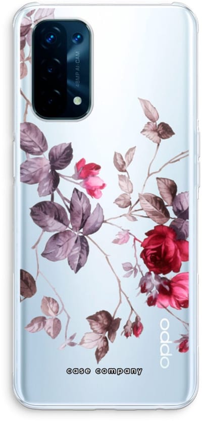 Case Company® - Hoesje geschikt voor Oppo A74 5G hoesje - Mooie bloemen - Soft Cover Telefoonhoesje - Bescherming aan alle Kanten en Schermrand