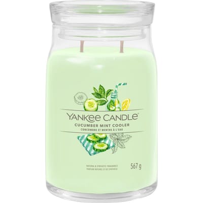 Yankee Candle - Cucumber Mint Cooler Large Jar Geurkaars - 90 branduren - twee lonten