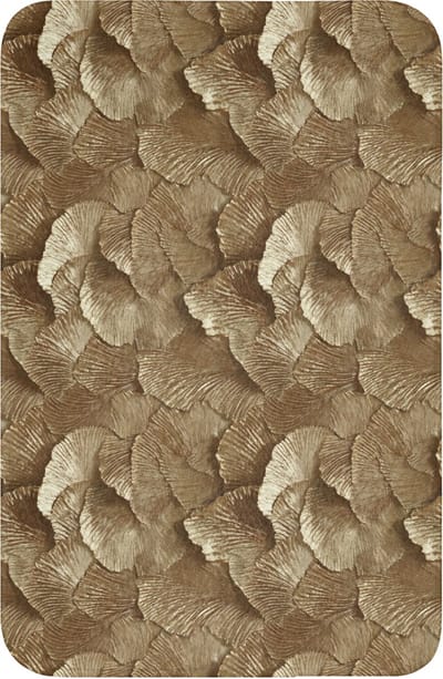 WC mat 40x60 cm - Antislip - Organisch - Patroon - Bladeren - Goud - Toiletmat - Vloermat - Douchemat - Toilet tapijt - Toiletmatten