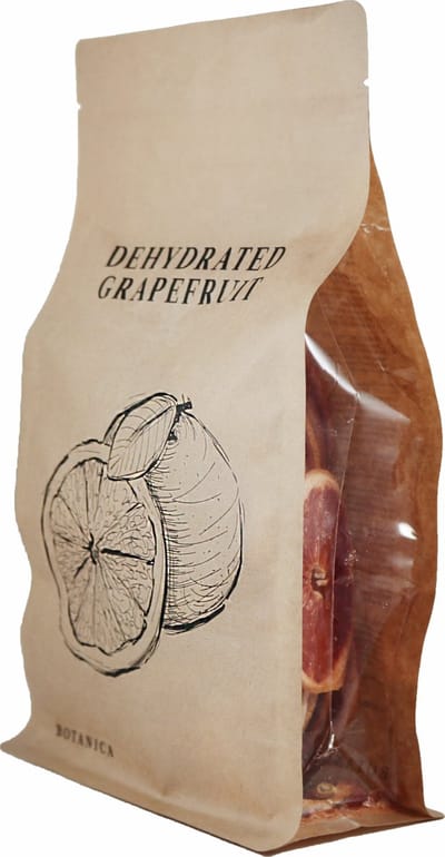 Botanica Gedroogde pompelmoesschijfjes - 100% natuurlijk – 90g – Garnering voor Gin Tonic, Cocktails & Desserts – Premium Kwaliteit