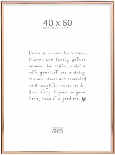 Deknudt frames fotolijst S027A5 - smal rosé goud aluminium - 40x60 cm