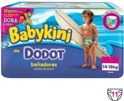 Babykini - DODOT - Splashers - Dora & Diego - Zwembroek - 14-18kg - Maat 5 - 11 Stuks