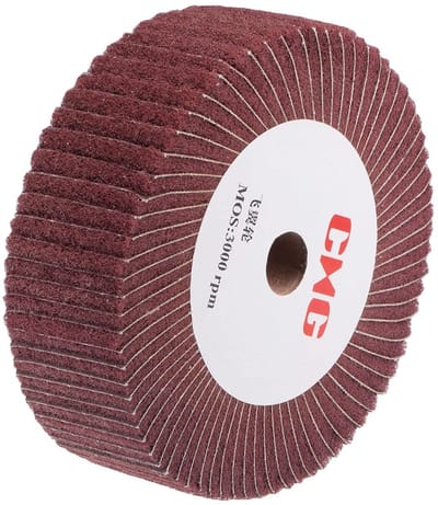 Vlies Polijstschijf 150mm x 50mm Korrel 320 voor Metaal en RVS Slijpen