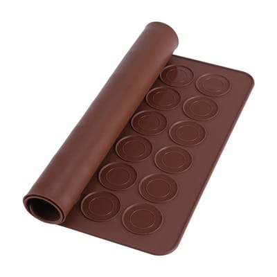 Dailygoods- Bakmat 48 Gaten - Siliconen Bakvorm - Antiaanbak - Herbruikbaar - Hittebestendig - Flexibel - 39 x 28,5 cm - Siliconen Mal