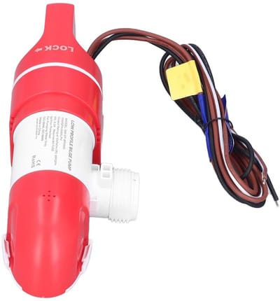 Dailygoods - Spoorpomp voor boten - Automatische brugpomp - 360 graden draaibaar - 12 V - Sentina-pomp - 1100 - Geschikt voor boten - Modelnummer...