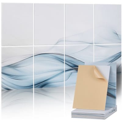 VEVOR 8-pack akoestische panelen, 1200x800x10mm, akoestische wandpanelen, zelfklevende, geluidsabsorberende en geluiddempende panelen voor thuis, kantoor, studio, speelkamer, theater, zijden motief