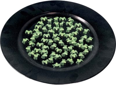 Fiestas Nep spinnen/spinnetjes 3 x 3 cm - glow in the dark - 140x stuks - Horror/griezel decoratie beestjes