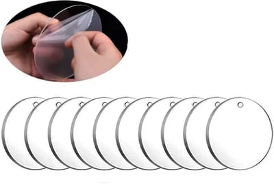 10CM Acrylschijven - Acryl rondjes met ophang gat - Diameter 10 cm - Knutselen - Kerstbal - Hangers - Taartdecoratie - Creatief - 10 stuks - CHPN