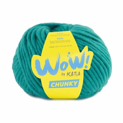 Katia WOW Chunky - 66 Smaragdgroen - Bulky Acryl/Wolmix Garen