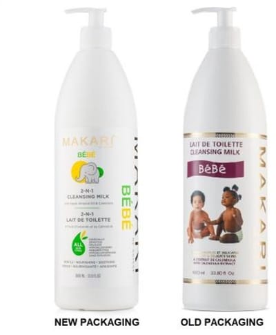Makari Baby - Reinigingsmelk - Zachte body wash - Lotion om droge huid - 1000 ml