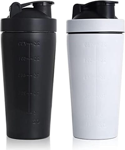 Proteïneshaker roestvrij staal 700 ml voor sport fitness - proteïnefles - extra duurzaam