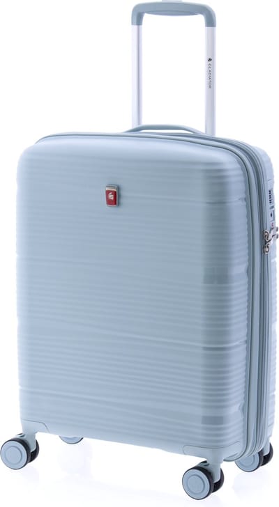 Gladiator Bionic Handbagage Koffer - 55 cm - 38/48 liter - Expandable - TSA slot - Eco Friendly Recyclebaar PP - Grijs