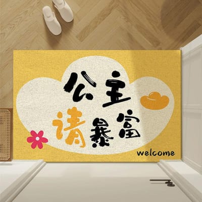 Deurmat Entree Mat Voetmat Entree Mat Entree Tapijt Gratis Badkamer Absorberende Mat Slaapkamer Mat 40 * 60CM silk ring