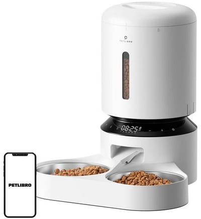 Petlibro Granary Food Dispenser with Double Bowl 5L - White