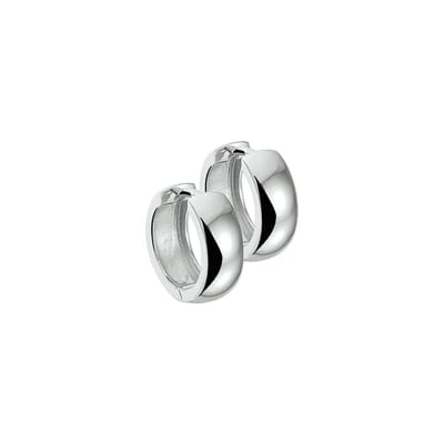 The Jewelry Collection Klapoorringen Bol - Zilver