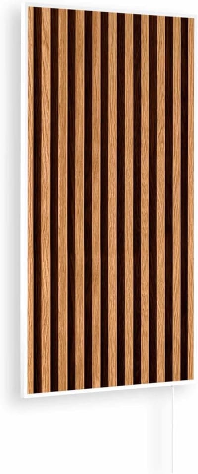 Infrarood Verwarmer - Wandpaneel - Ruimte Verwarmen - Ultraplat Element - 450 Watt - Wit Houtmotief