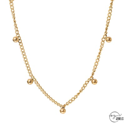 OZ Jewels – Parel Choker – 18K Verguld – Vintage – Vrouwen – Verstelbare