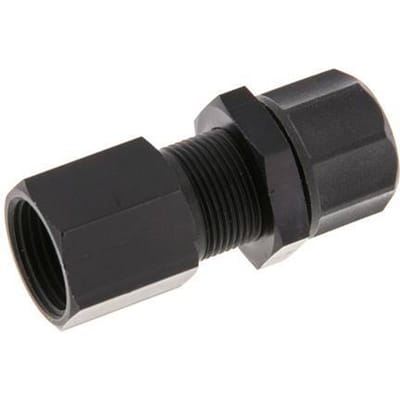 11.6x9 & G3/8'' Aluminium Rechte Opsteekkoppeling Binnendraad Schotdoorvoer