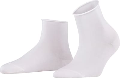 FALKE Cotton Touch eenkleurig katoen sokken dames wit - maat 35-38