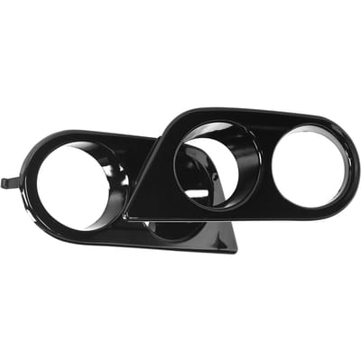 2 stuks Voorbumper Mistlichtafdekking Dubbele Gaten Auto Accessoire Geschikt voor E46 M3 2001‑2006 Glossy Black