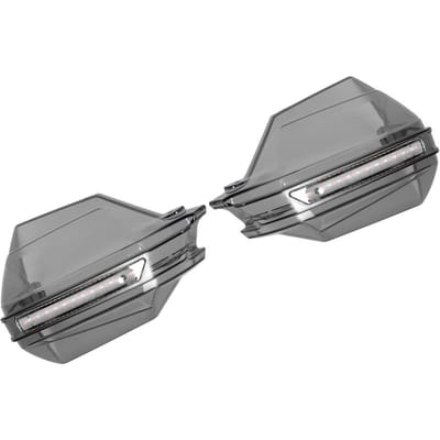 Protège-mains universel coupe-vent pour moto, déflecteur de vent à LED, lumière bleue et jaune gray
