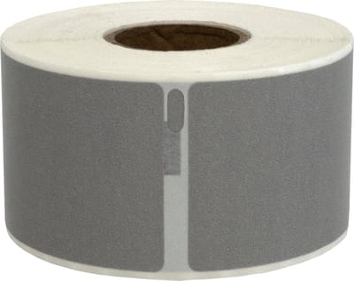 DULA Dymo kompatible Etiketten, S0722400 99012, 36 mm x 89 mm, Silber, Permanent, 1 Rolle, 260 Etiketten pro Rolle