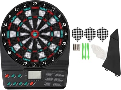 Elektronisch Dartbord - Digitaal Dartbord - Familie Spelletjes - Automatische Scoring - Compact Formaat - Zwart