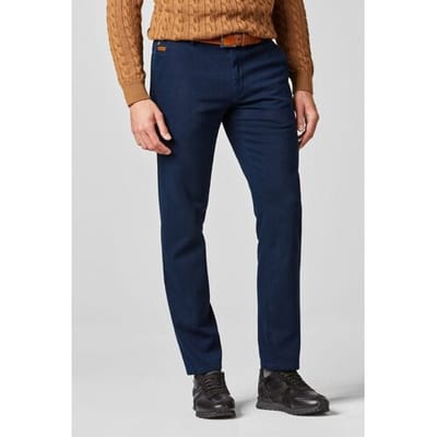 Meyer Broek Bonn Super-Stretch Luxury Heavy Twill Organic Cotton Dark Royal Blue / male