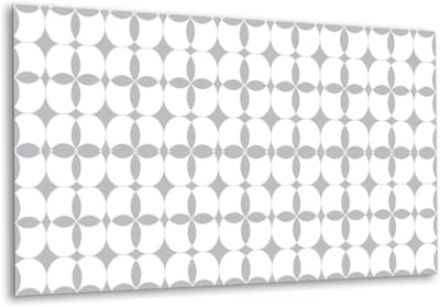 Tulup PVC Wandpaneel - Geometrische Cirkels Vinyl Wandpaneel - 100 cm x 50 cm - Grijs Vinyl Wandbekleding - 1 stuk - Wandbekleding Vinyl - Geometrisch Wandbekleding - PVC Muurpaneel - Plaktegels Keuken en Badkamer