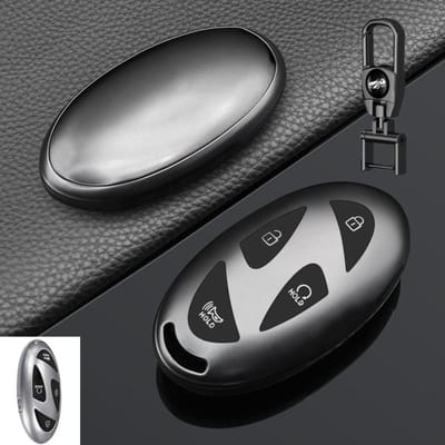 Mode TPU Autosleutelhoes Sleutelhoes Shell Fob Houder Voor Nieuwe Kona Sx2 Voor Hyundai Ioniq 6 Nieuwe Grand Prix Gn7 Auto Accessoires white