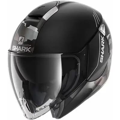 Shark Citycruiser Genom Mat Black Silver Anthracite Jet Helmet XS - Maat XS - Helm