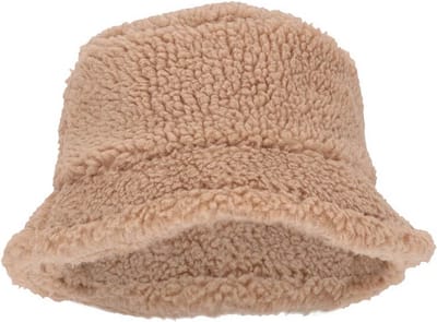 Meisjes Muts Effen Beige. Maat: S