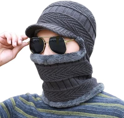 Wintermutsen voor Heren en Dames – Verdikte, Winddichte en Warme Gebreide Pluche Muts – Thermische Hoed voor Buitensporten en Motor
