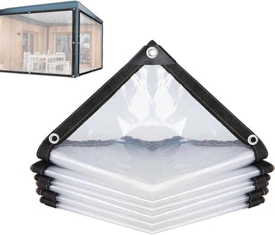 Transparant Zeil - Waterdichte Hoes - Buiten beschermen - Zwaar PVC Materiaal - 150 x 250 cm - Transparant