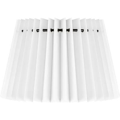 Home Sweet Home - Papieren Gevouwen Lampenkap - Conisch - White - 20 x 15 x 13 cm - E27 fitting - Voor Tafellampen - Ontworpen voor woonkamer en