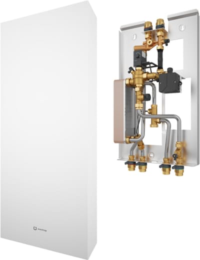 OVENTROP Elektronische woningstation Regudis W-HTE GT Vermogensbereik 1, 12 l/min, warmtewisselaar kopergesoldeerd, 1344230