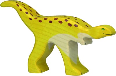 HOLZTIGER Dinos - Staurikosaurus - 14X2X8Cm - Houten Figuur - Handgemaakt