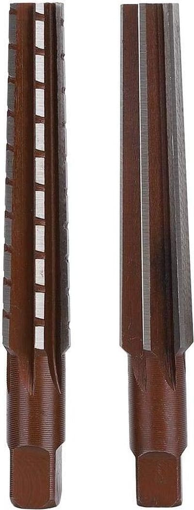 Conische Ruimer Set 2 STUKS - Ruw + Fijn - Conus Ruimer - Koolstofstaal - Spannen Ruimer - Cutter Tool - Hand Ruimer - Precisiebewerking .